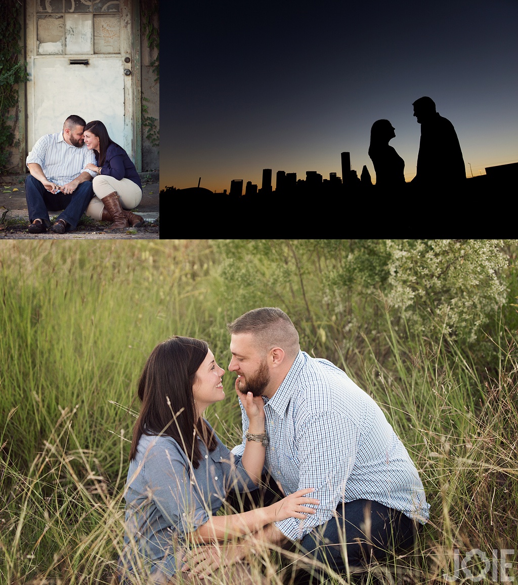 Annie and Chris's engagement session in Houston