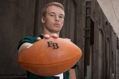 Jake Burns quarterback high school senior pictures