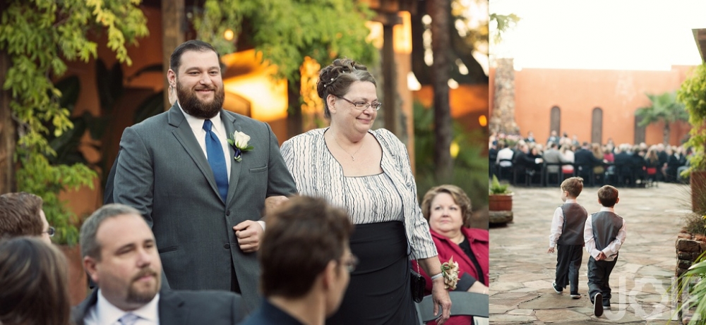 Outdoor ceremony at Agave Real by Joie Photographie