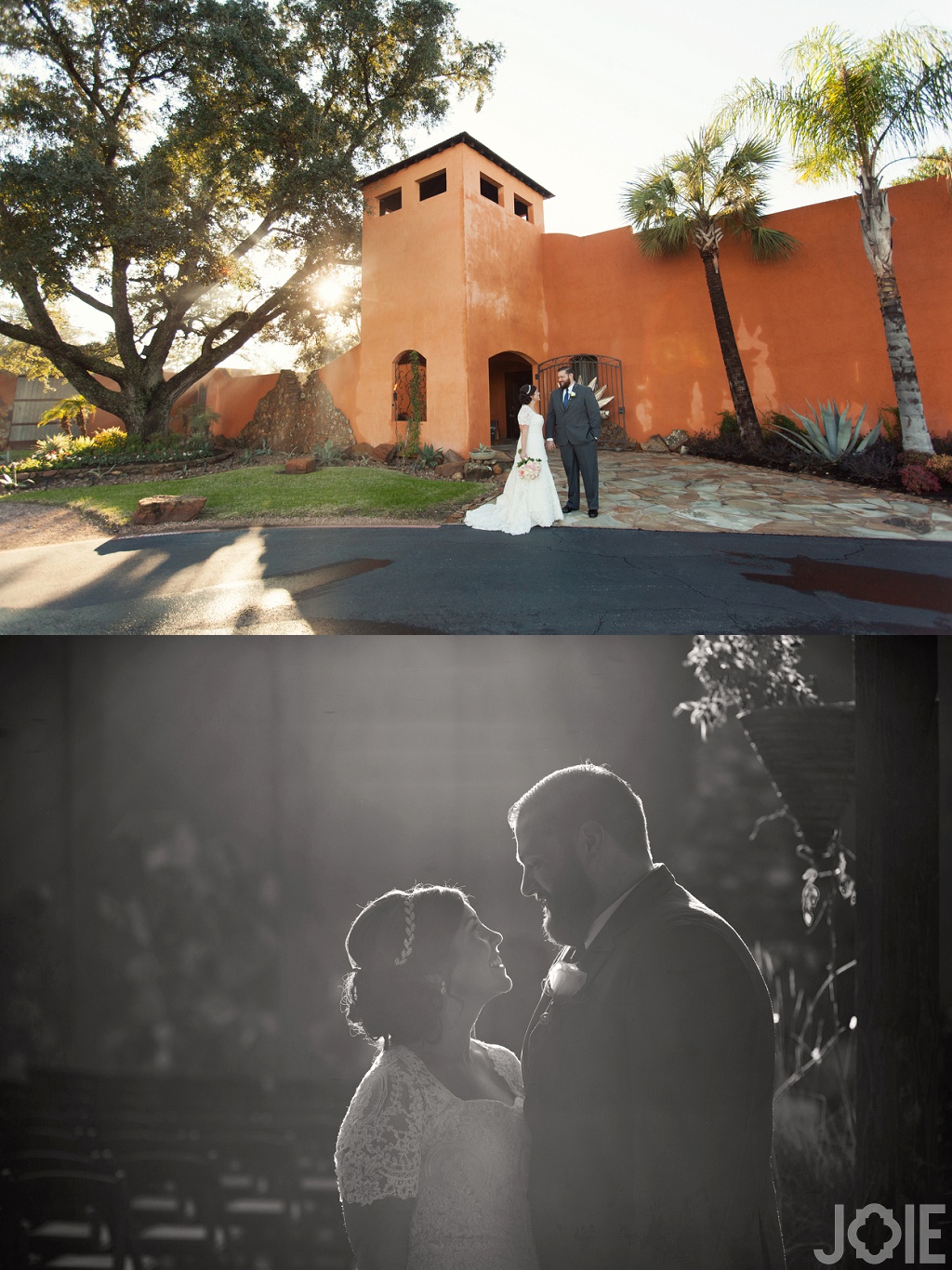 Outdoor wedding portraits at Agave Real by Joie Photographie