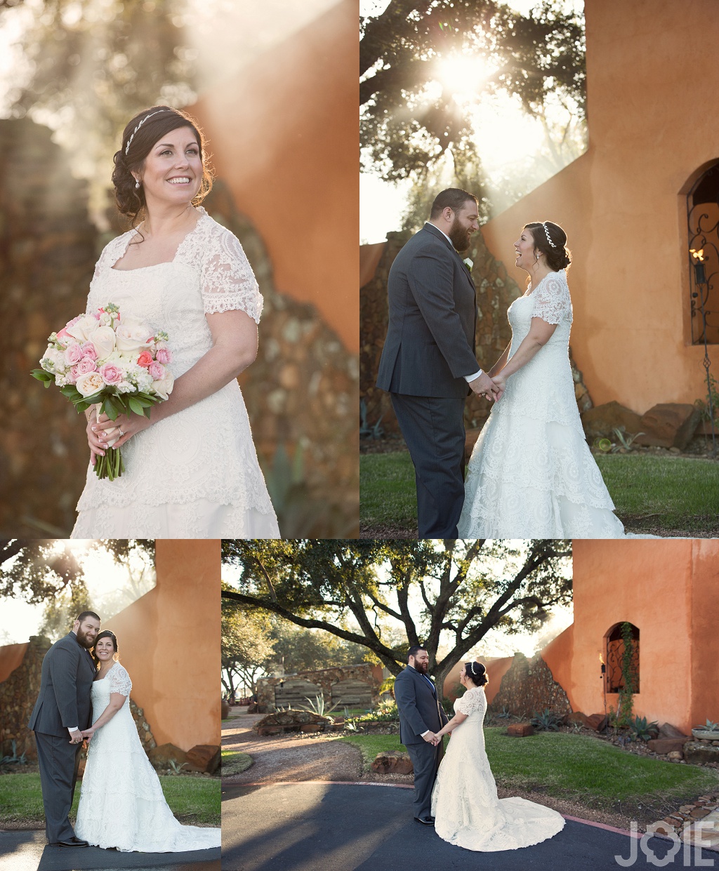 Outdoor wedding portraits at Agave Real by Joie Photographie