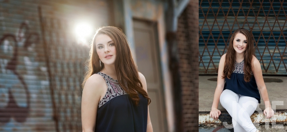 Modern senior pictures in houston texas of a Memorial Markettes
