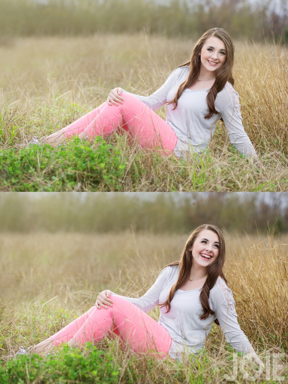 Modern stylish senior pictures in houston texas of a Memorial Markettes