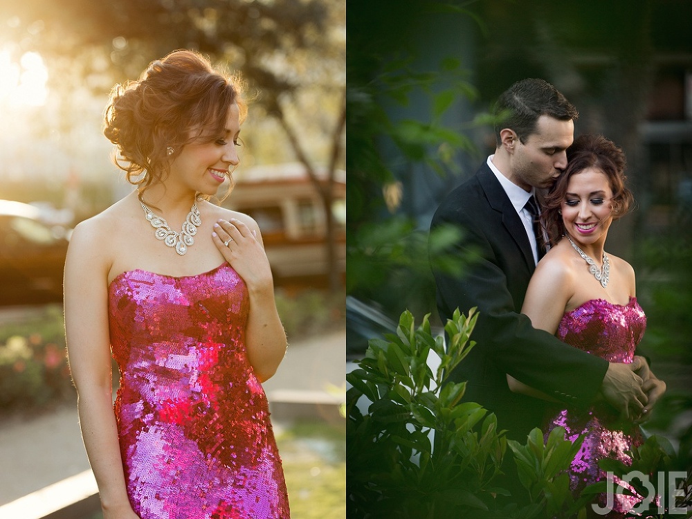 formal downtown houston engagement session at Discovery Green by Joie Photographie 