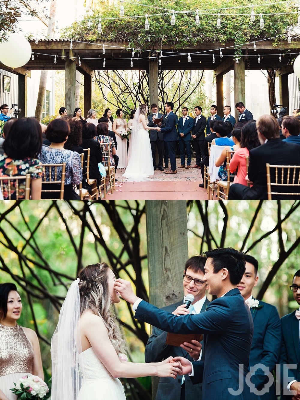 outdoor ceremony in Houston at 5226 Elm