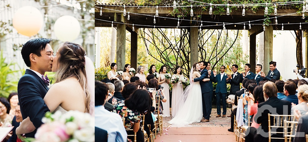 outdoor ceremony in Houston at 5226 Elm