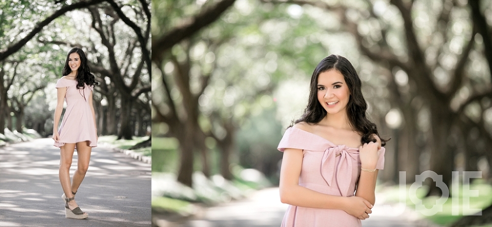 Sonia senior pictures in Hermann Park Joie Photographie