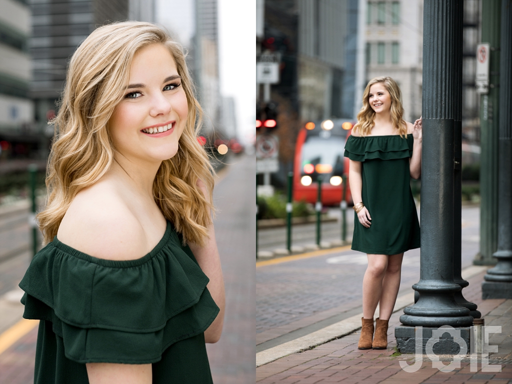 Downtown Houston Senior Pictures by Joie Photographie